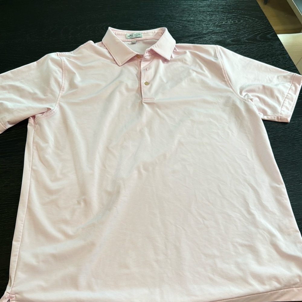 Sawyer Peter Millar mesh polo shirt